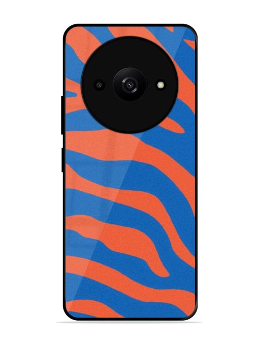 Zebra Stripes In Blue And Orange Glossy Soft Edge Case for Xiaomi Redmi A3X