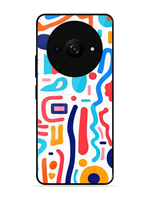 Whimsical Doodle Chaos Glossy Soft Edge Case for Xiaomi Redmi A3X