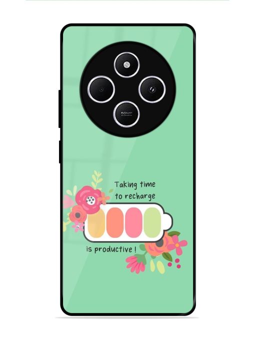 Recharge And Bloom Glossy Soft Edge Case for Xiaomi Redmi A4 (5G)