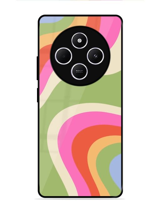 Wavy Rainbow Wonderland Glossy Soft Edge Case for Xiaomi Redmi A4 (5G)