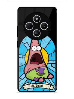 St. Patrick'S Day Stained Glass Patrick Star Glossy Soft Edge Case for Xiaomi Redmi A4 (5G)