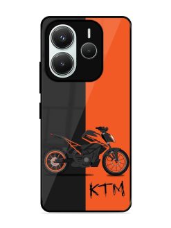 Orange Beast Glossy Soft Edge Case for Xiaomi Redmi Note 14 (5G)