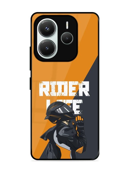 Ride Never Ends Glossy Soft Edge Case for Xiaomi Redmi Note 14 (5G)