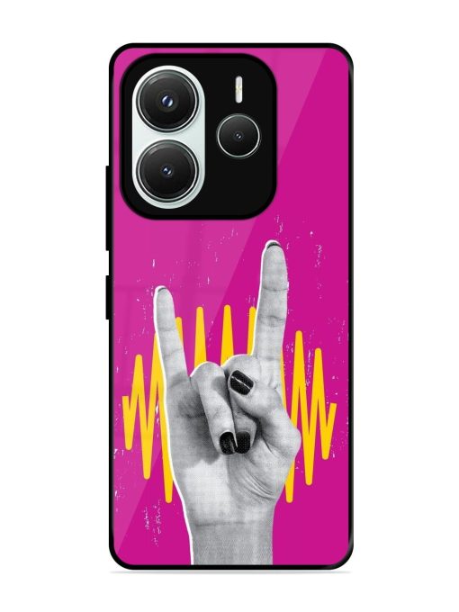 Rock Hand Glossy Soft Edge Case for Xiaomi Redmi Note 14 (5G)