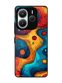 Cosmic Swirl Glossy Soft Edge Case for Xiaomi Redmi Note 14 (5G)