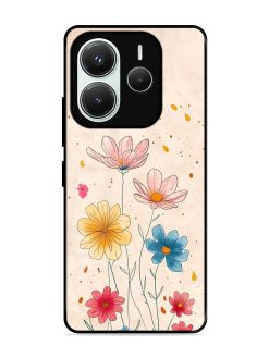 Delicate Bloom Glossy Soft Edge Case for Xiaomi Redmi Note 14 (5G)