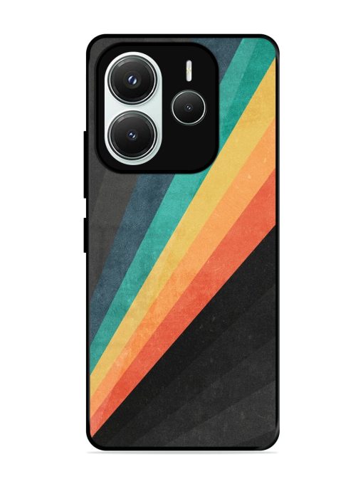 Retro Spectrum Glossy Soft Edge Case for Xiaomi Redmi Note 14 (5G)
