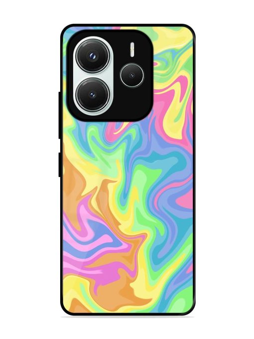 Whimsical Swirl Glossy Soft Edge Case for Xiaomi Redmi Note 14 (5G)
