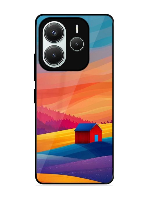 Sunset Solitude Glossy Soft Edge Case for Xiaomi Redmi Note 14 (5G)