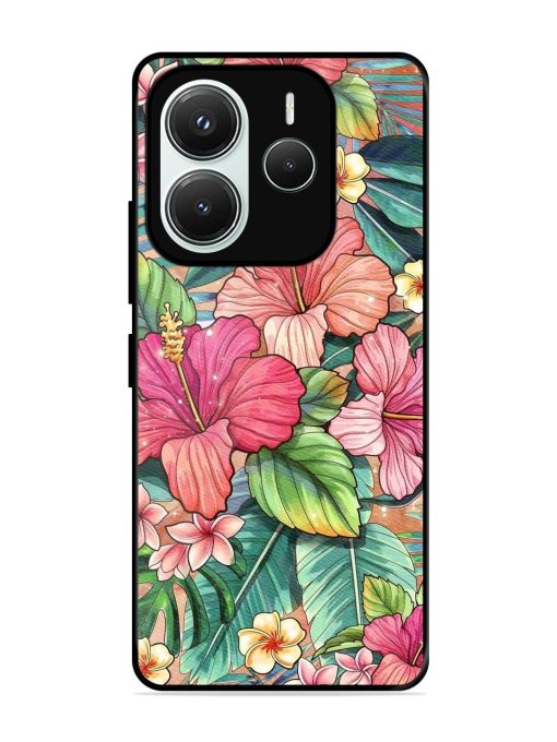 Tropical Tapestry Glossy Soft Edge Case for Xiaomi Redmi Note 14 (5G)