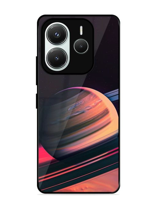 Neon Saturn Glossy Soft Edge Case for Xiaomi Redmi Note 14 (5G)