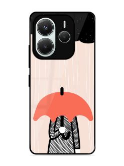 Stormy Weather, Shielded Soul Glossy Soft Edge Case for Xiaomi Redmi Note 14 (5G)