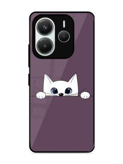 Peek-A-Boo Kitty Glossy Soft Edge Case for Xiaomi Redmi Note 14 (5G)