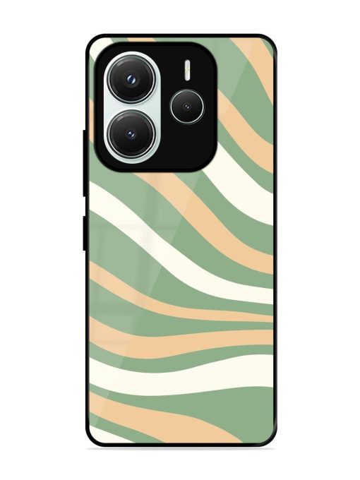 Wavy Pastel Paradise Glossy Soft Edge Case for Xiaomi Redmi Note 14 (5G)