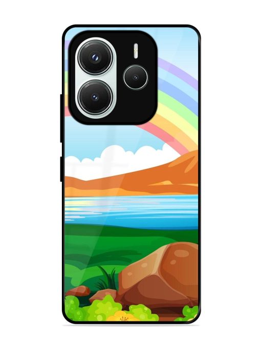 Rainbow Over The Lake Glossy Soft Edge Case for Xiaomi Redmi Note 14 (5G)