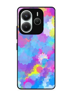 Psychedelic Cloud Burst Glossy Soft Edge Case for Xiaomi Redmi Note 14 (5G)