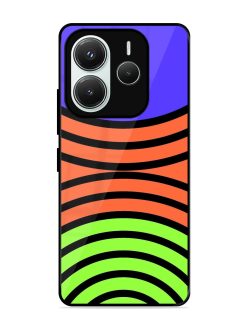 Psychedelic Stripe Symphony Glossy Soft Edge Case for Xiaomi Redmi Note 14 (5G)