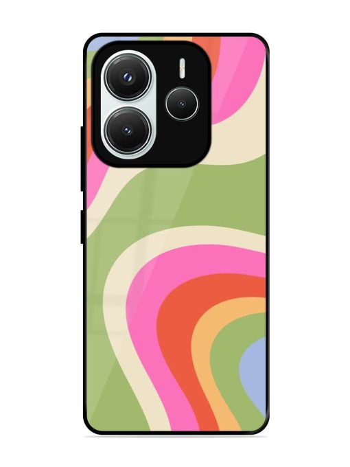 Wavy Rainbow Wonderland Glossy Soft Edge Case for Xiaomi Redmi Note 14 (5G)