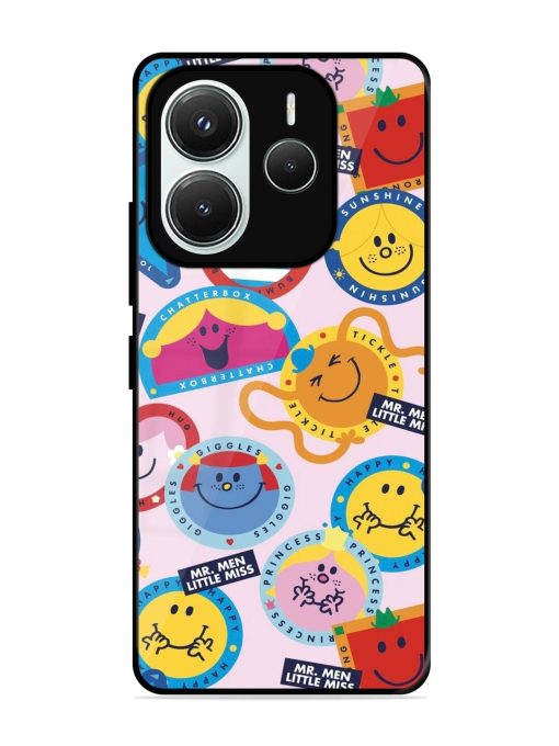 Whimsical Mr. Men & Little Miss Glossy Soft Edge Case for Xiaomi Redmi Note 14 (5G)