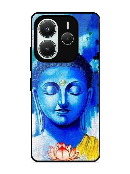 Serene Buddha With Lotus Glossy Soft Edge Case for Xiaomi Redmi Note 14 (5G)