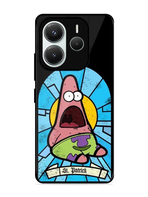 St. Patrick'S Day Stained Glass Patrick Star Glossy Soft Edge Case for Xiaomi Redmi Note 14 (5G)