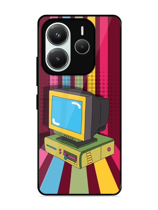 Retro Tech Vibes Glossy Soft Edge Case for Xiaomi Redmi Note 14 (5G)