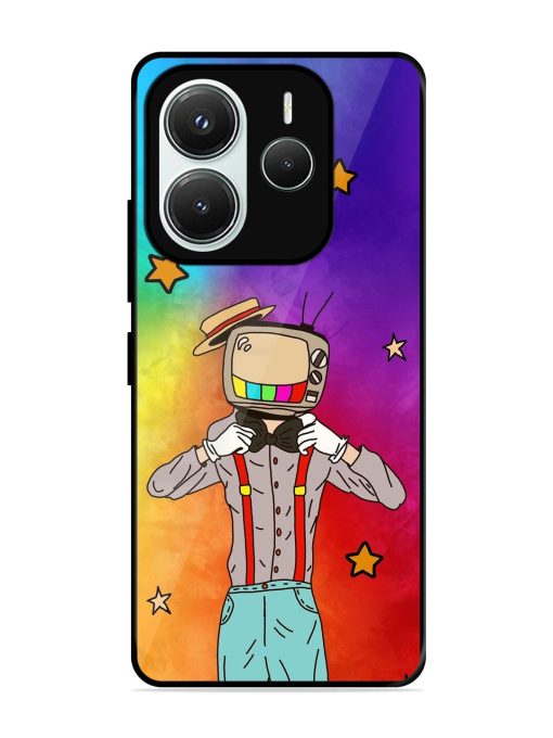 Tv Personality Glossy Soft Edge Case for Xiaomi Redmi Note 14 (5G)