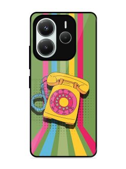 Retro Dialer Glossy Soft Edge Case for Xiaomi Redmi Note 14 (5G)