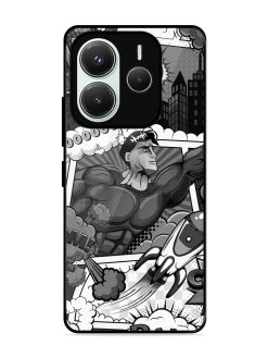 Comic Book Chaos Glossy Soft Edge Case for Xiaomi Redmi Note 14 (5G)