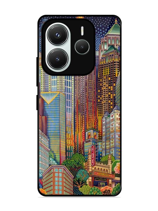 Neon Nightscape Glossy Soft Edge Case for Xiaomi Redmi Note 14 (5G)
