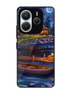 Moonlit Serenity Glossy Soft Edge Case for Xiaomi Redmi Note 14 (5G)