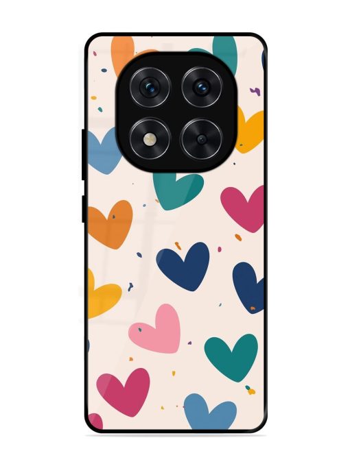 Rainbow Hearts Glossy Soft Edge Case for Xiaomi Redmi Note 14 Pro (5G)