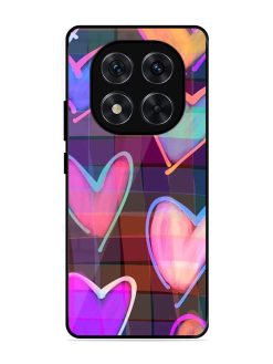 Neon Hearts Glossy Soft Edge Case for Xiaomi Redmi Note 14 Pro (5G)