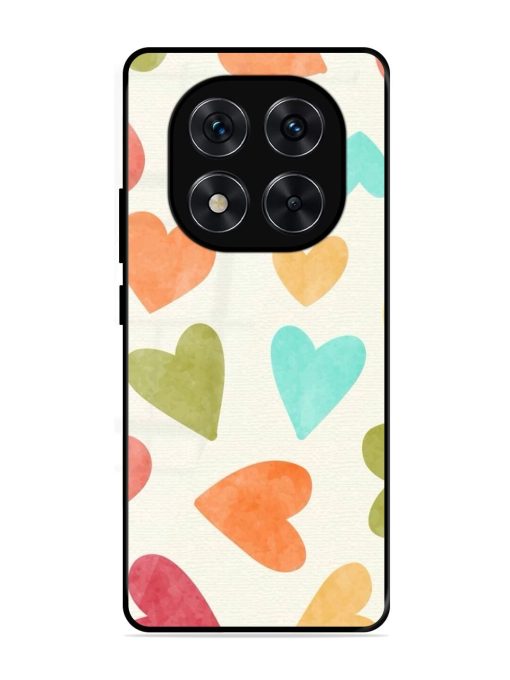 Watercolor Hearts Glossy Soft Edge Case for Xiaomi Redmi Note 14 Pro (5G)