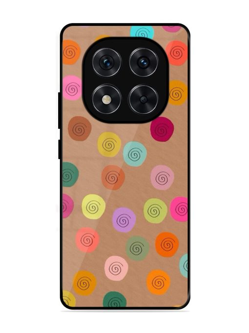 Swirly Dots On Kraft Glossy Soft Edge Case for Xiaomi Redmi Note 14 Pro (5G)