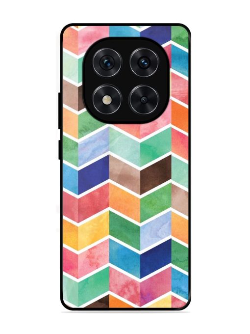 Watercolor Chevron Whimsy Glossy Soft Edge Case for Xiaomi Redmi Note 14 Pro (5G)