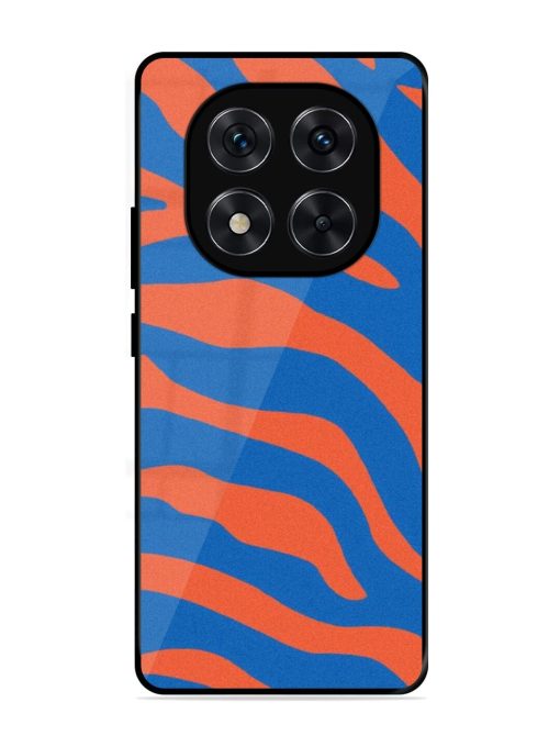 Zebra Stripes In Blue And Orange Glossy Soft Edge Case for Xiaomi Redmi Note 14 Pro (5G)