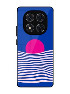 Pink Sunset Over Blue Waves Glossy Soft Edge Case for Xiaomi Redmi Note 14 Pro (5G)