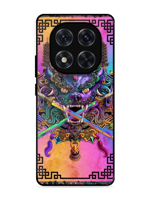 Psychedelic Fu Dog Tapestry Glossy Soft Edge Case for Xiaomi Redmi Note 14 Pro (5G)